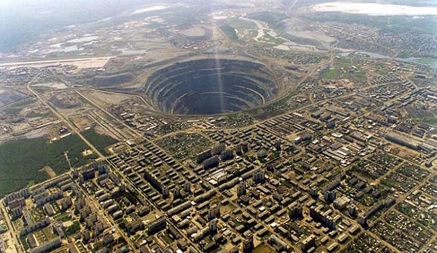 Top View Of the Alrosa Mine